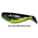Luckie Strike Shad Minnow MC 5' 10ct Chart Glitter-Black Back - HookMeUp