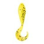 Bass A Curly Shad 2' 10ct Chartreuse Pepper - HookMeUp