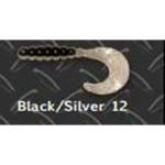 Big Bite Fat Grub 2' 10ct Black-n-Silver - HookMeUp