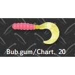 Big Bite Fat Grub 2' 10ct Bubble Gum-Chartreuse - HookMeUp