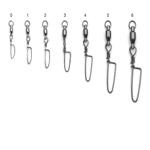 Eagle Claw Swivel-Black Ball Bearing w-Coastlock Snap 3ct Size 2 - HookMeUp