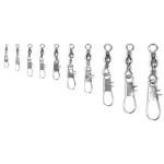 Eagle Claw Swivel Black Barrel w-Interlock Snap 12ct-12pk Size 5 - HookMeUp