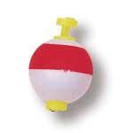 Eagle Claw Float Round Foam Snap-on Red-White 2ct 13-4' - HookMeUp