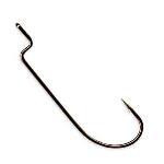 Gamakatsu Offset Worm Hook Black Size 3-0 100ct - HookMeUp
