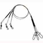 Eagle Claw Black Steel Leader 3ct 18' 45lb - HookMeUp