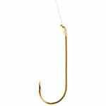 Eagle Claw Aberdeen Gold Snelled Hook Size 1 - HookMeUp