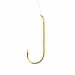 Eagle Claw Aberdeen Gold Snelled Hook Size 2-0 - HookMeUp