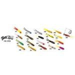 Betts Exxtra Bait 1.5' Split 5ct White-Black Stripe - HookMeUp