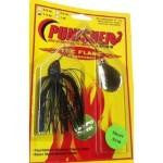 Punisher Flame Short Arm 1-2oz Black-Blue-Blue Blade - HookMeUp