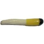 Big Bite Crappie Tubes 1.5' 10ct Black-YellowWhite - HookMeUp