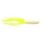 Big Bite Crappie Tubes 1.5' 10ct White-Chartreuse - HookMeUp