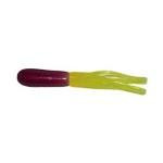 Big Bite Crappie Tubes 1.5' 10ct Purple-Chartreuse - HookMeUp