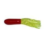 Big Bite Crappie Tubes 1.5' 10ct Red-Chartreuse Sparkle - HookMeUp
