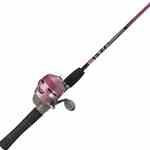 Zebco Slingshot Open Stock Ladies Spincast Combo 202-562M 5'6' 2pc - HookMeUp