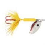 Yakima Rooster Tail 1-4 Red Hook Yellow - HookMeUp