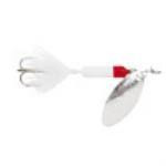 Yakima Rooster Tail 3-4 White Red Tip - HookMeUp