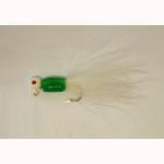 Hal-Fly Jig 1-16oz 12-cd White-Green-White - HookMeUp