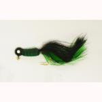 Hal-Fly Jig 1-16oz 12-cd Black-Green-Black-Green - HookMeUp