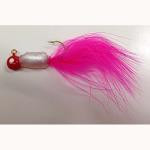 Hal-Fly Jig 1-16oz 12-cd Red-Pearl-Pink - HookMeUp