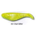 Luckie Strike Shad Minnow 2' 100ct Chart Glitter - HookMeUp