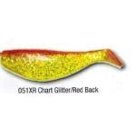 Luckie Strike Shad Minnow MC 2' 10ct Chart Glitter-Red Black - HookMeUp