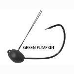 Gamakatsu Jig Head Wacky 3ct 3-32 Green Pumpkin - HookMeUp