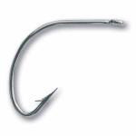 Mustad Wide Gap Hook Nickle 8ct  Size 1-0 - HookMeUp