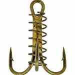 Eagle Claw Treble Hook w-Spring 3ct Size 4 - HookMeUp