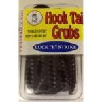 Luckie Strike Curl Tail Grub 3' 10ct Black - HookMeUp