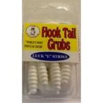 Luckie Strike Curl Tail Grub 3' 10ct White - HookMeUp