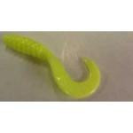 Luckie Strike Curl Tail Grub 3' 10ct Silk Chartreuse - HookMeUp