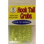 Luckie Strike Curl Tail Grub 3' 10ct Chartreuse Glitter - HookMeUp