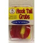 Luckie Strike Curl Tail Grub 3' 10ct Yellow-Red - HookMeUp