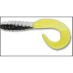 Luckie Strike TriColor Grub 3'10ct Black White Yellow - HookMeUp
