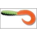Luckie Strike TriColor Grub 3'10ct Black Silk Chart Orange - HookMeUp