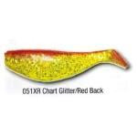 Luckie Strike Shad Minnow MC 3' 10ct Chart Glitter-Red Black - HookMeUp