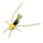 Betts Wiggle Popper Chartreuse-Black Size 6 12-card - HookMeUp