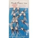 Betts Wiggle Popper White Speckle Size 6 12-card - HookMeUp