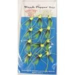 Betts Wiggle Popper Chartreuse-Black Size 8 12-card - HookMeUp
