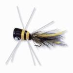 Betts Bass Bug Black-Yellow Size 1-0 - HookMeUp
