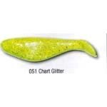 Luckie Strike Shad Minnow 5' 10ct Chart Glitter - HookMeUp