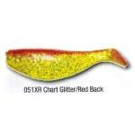 Luckie Strike Shad Minnow MC 5' 10ct Chart Glitter-Red Black - HookMeUp