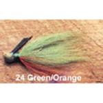 Arkie 1-4 Bucktail 6-cd Green-Orange - HookMeUp