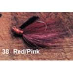 Arkie 1-4 Bucktail 6-cd Red w-Pink - HookMeUp