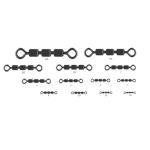 Mustad Multi Link Barrel Swivel Size 1-0 5ct 60lb - HookMeUp