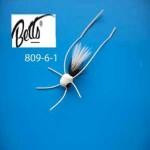 Betts Water Tickler White-Black Size 6 - HookMeUp