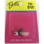 Betts Fat Gnat White-Black Size 12 - HookMeUp