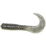 Action Bait 3' Curly Grubs 25pk Smoke Glitter - HookMeUp