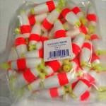 Betts Foam Float Unweighted Cigar 1.50' 50ct Red-White - HookMeUp