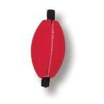 Betts Peg Foam Float Oval w-slit 2.50' 100ct Red-White - HookMeUp